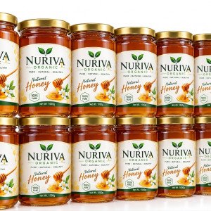 NURIVA Organic Natural Honey 100% Pure– 1000g