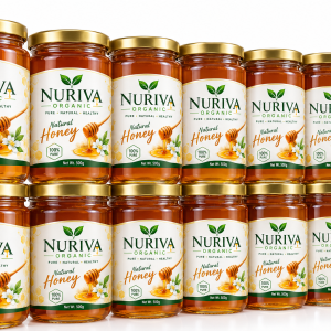 NURIVA Organic Natural Honey – 100% Pure Honey 500gm